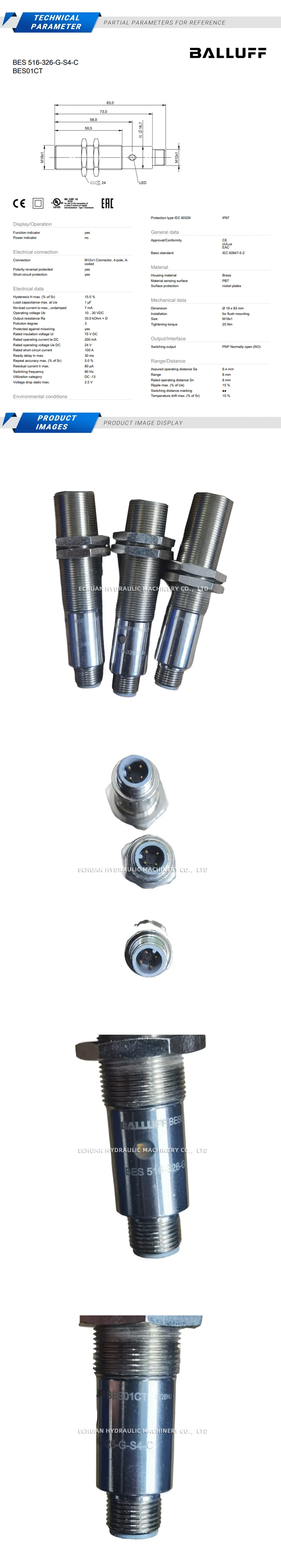 Balluff BES516-326-G-S4-C Description