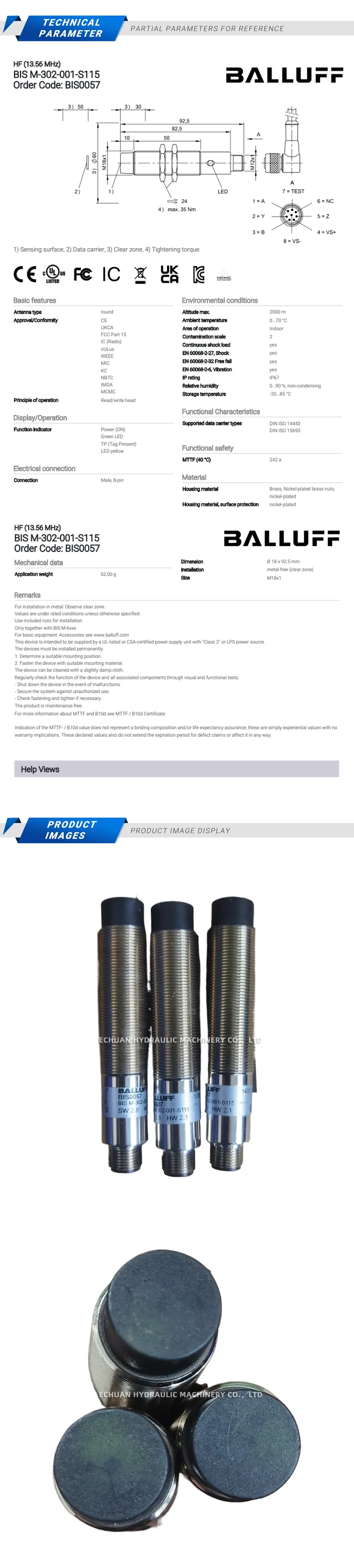 Balluff BIS0057 Description