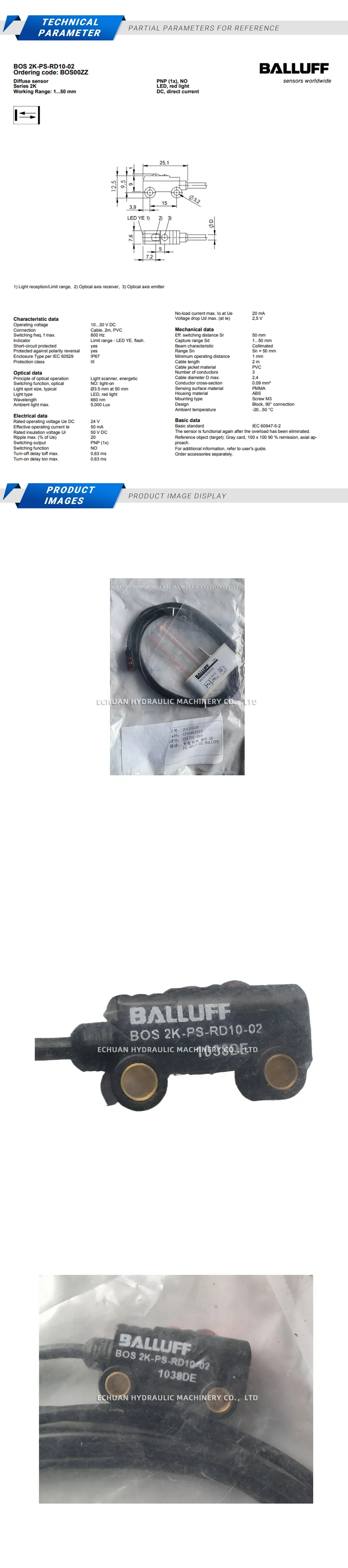 Balluff BOS 2K-PS-RD10-02 Description