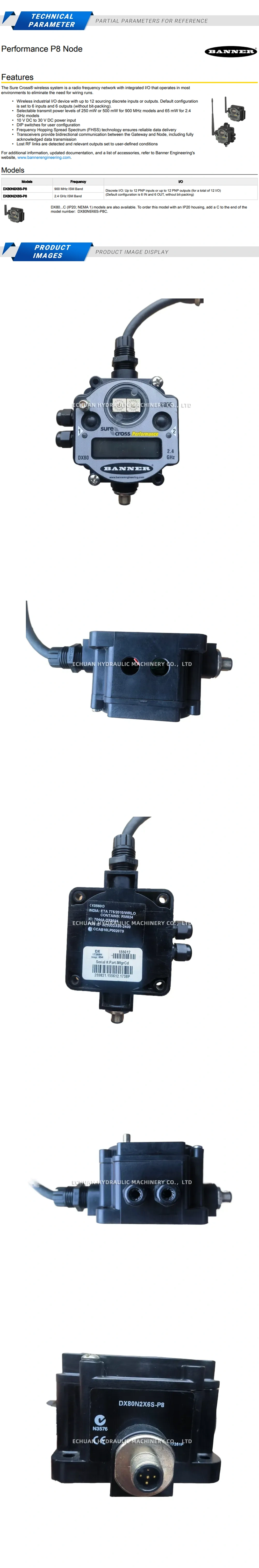 Banner DX80N2X6S-P8 Description