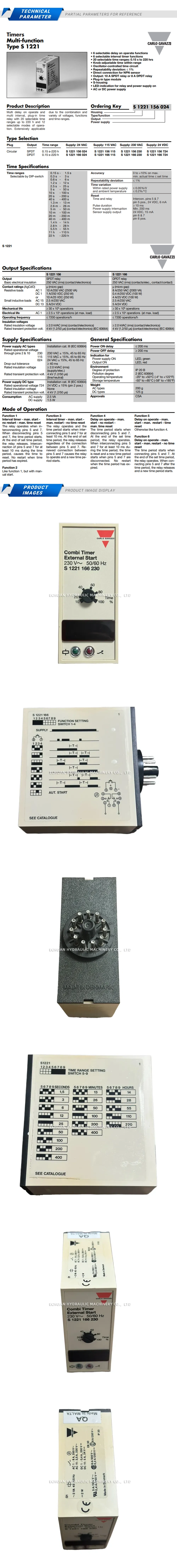 Carlo Gavazzi S 1221 166 230 Description