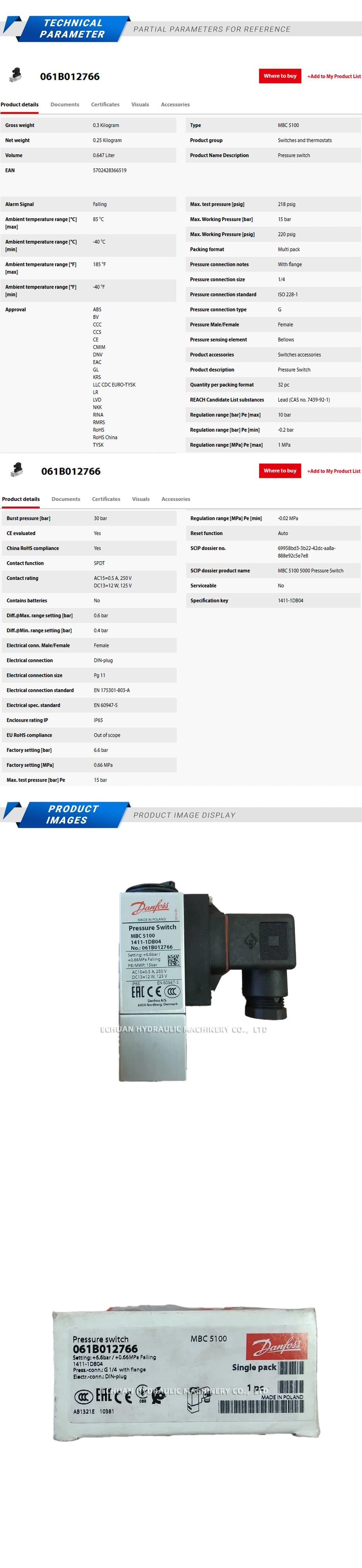 Danfoss MBC5100 1411-1DB04 061B012766 Description
