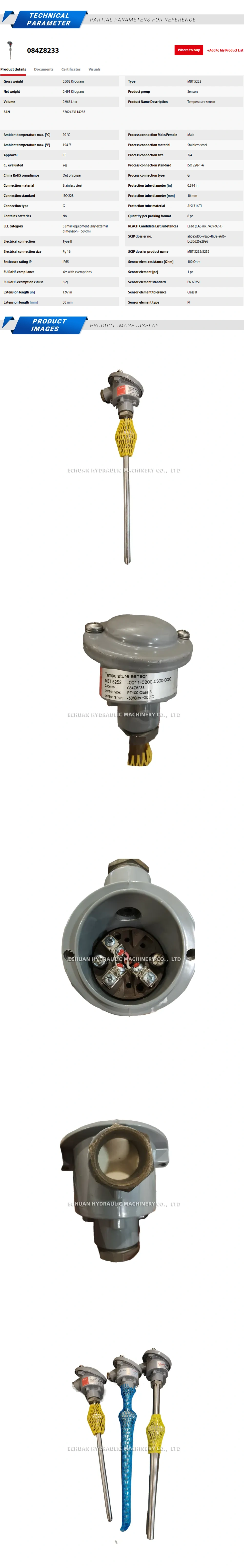 Danfoss MBT 5252-0011-0200-0300-0000 084Z8233 Description