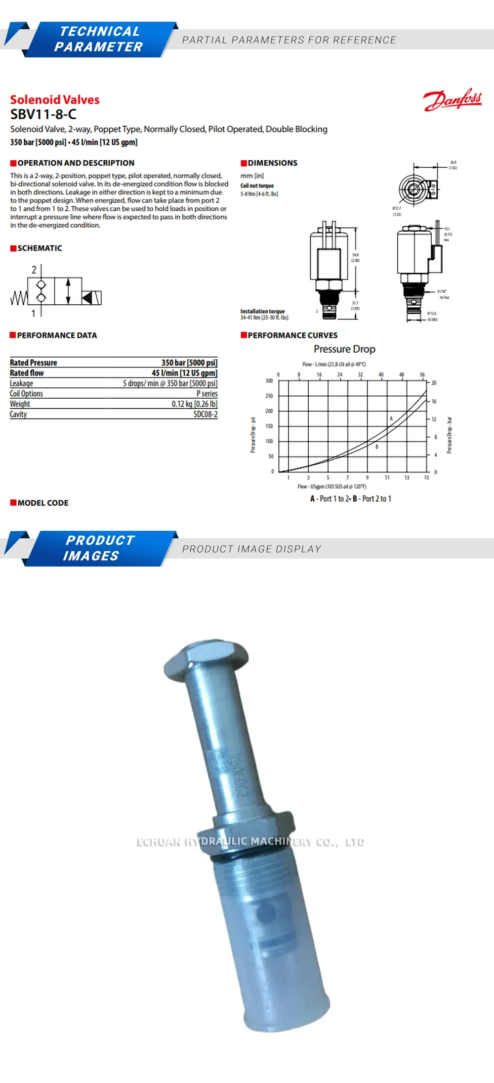Danfoss SBV11-8-C-0-00 Description