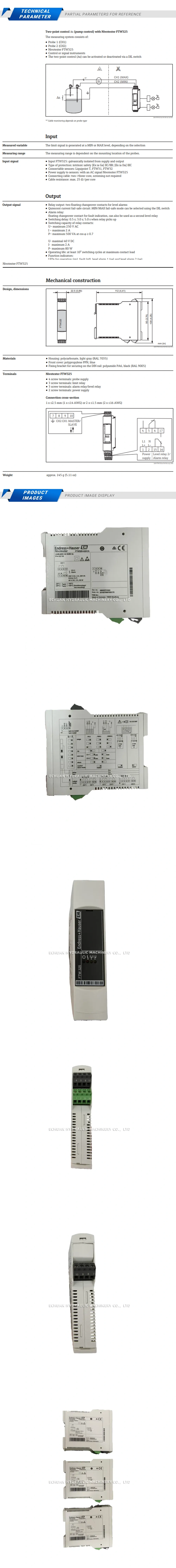 Endress +Hauser FTW325-A2A1A Description