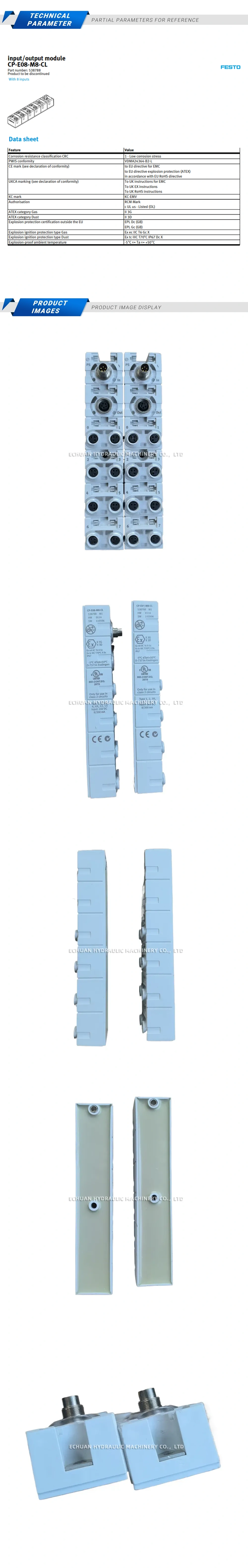 Festo CP-E08-M8-CL 538788 Description
