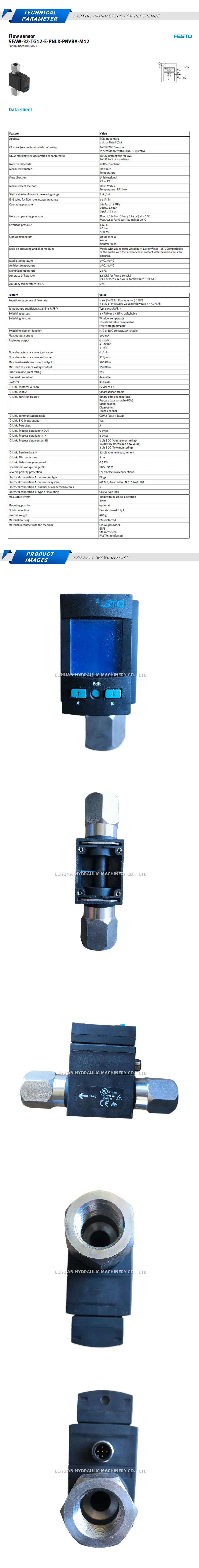 Festo SFAW-32-TG12-E-PNLK-PNVBA-M12 Description