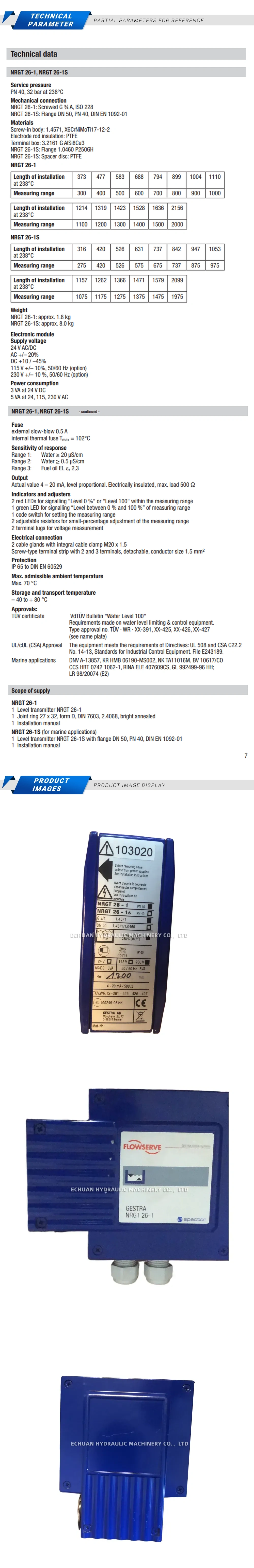 Gestra NRGT26-1 Description