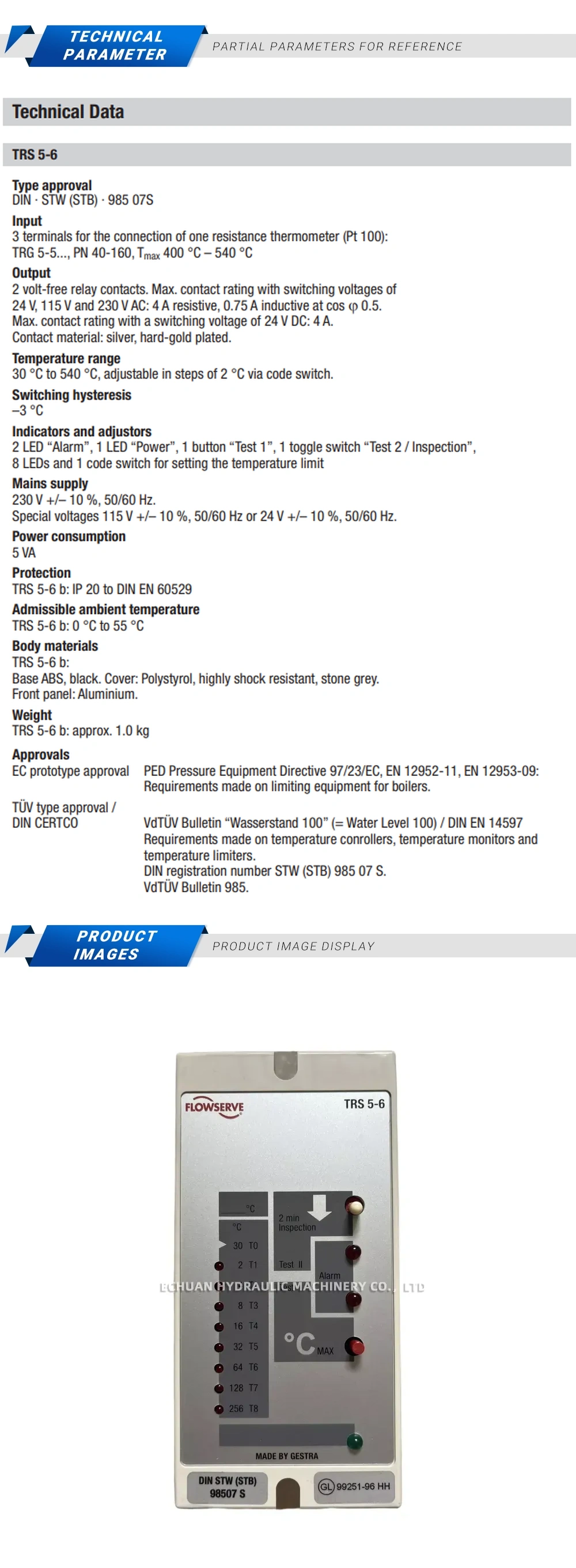 Gestra TRS 5-6 Description