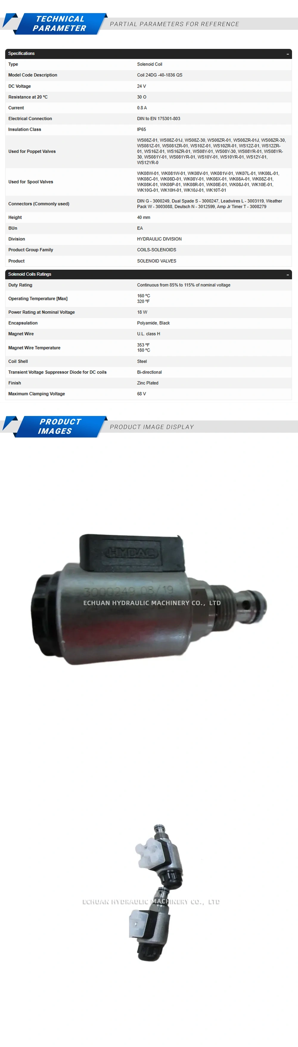 Hydac 3000249 08/19 Description