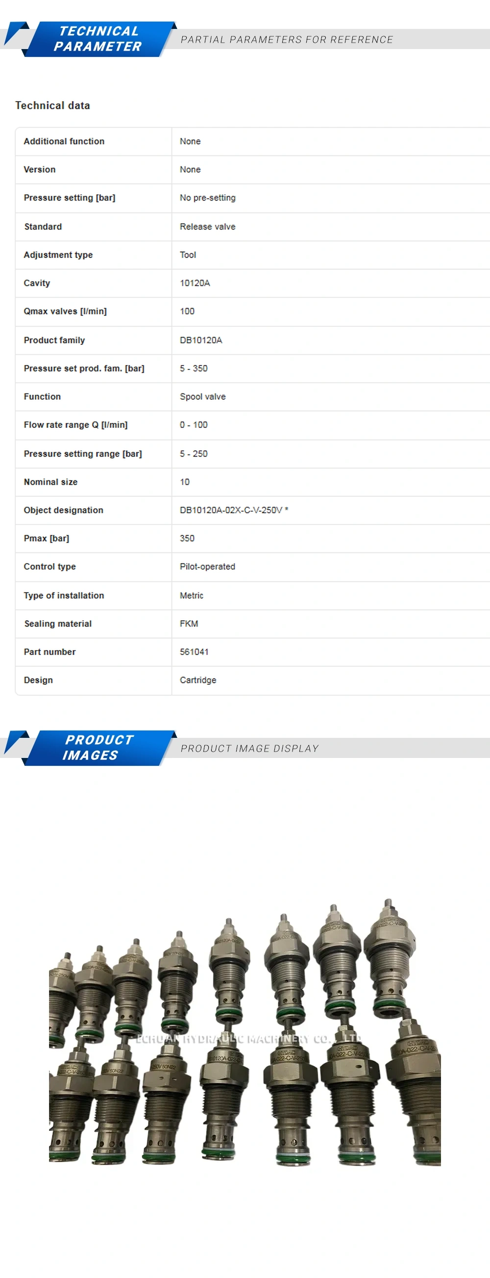 Hydac DB1012A-022-C-V-250V Description