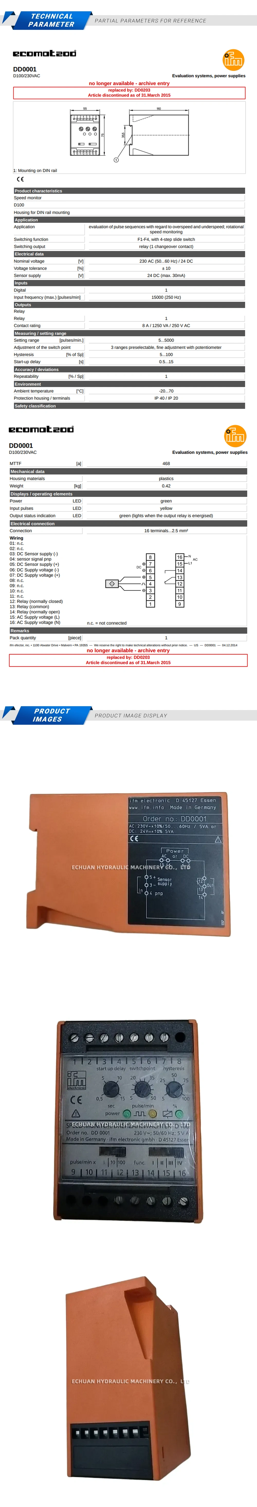 IFM DD0001 Description