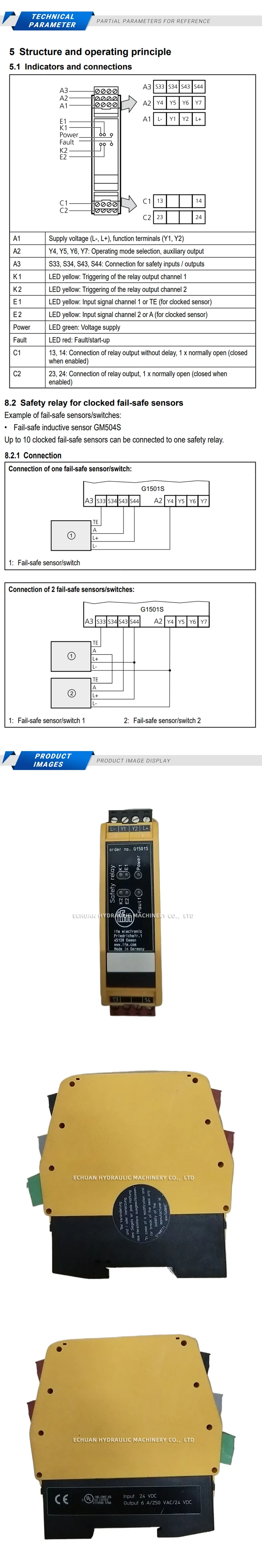 IFM G1501S Description