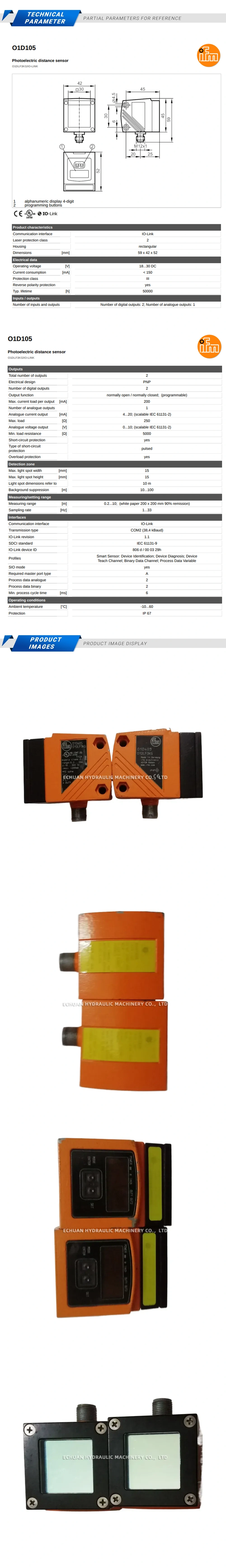 IFM O1D405 Description