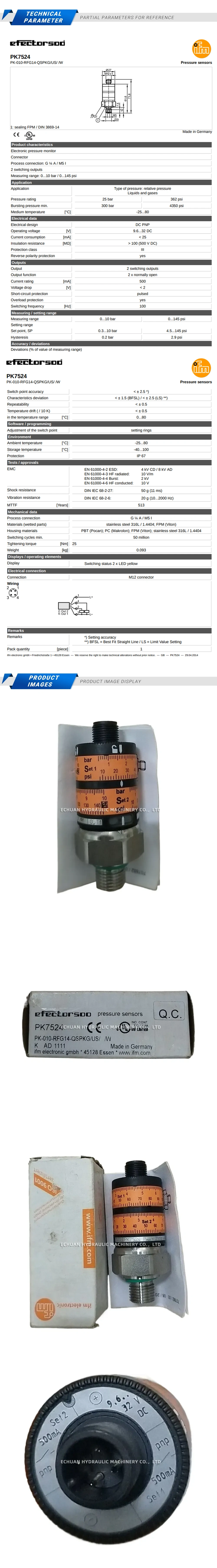 IFM PK7524 Description