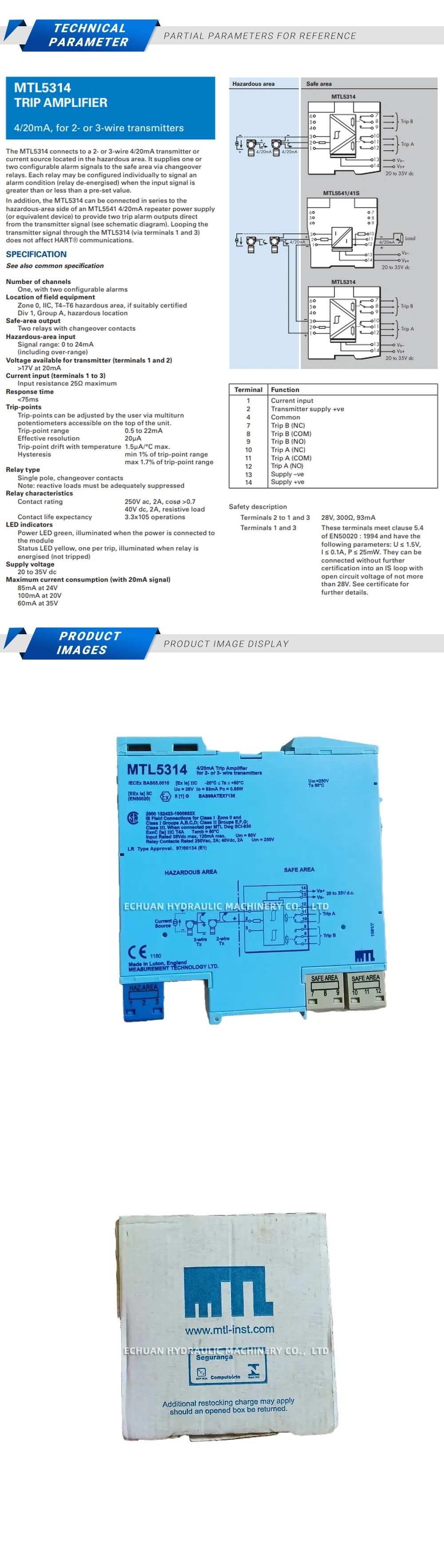 MTL MTL5314 Description