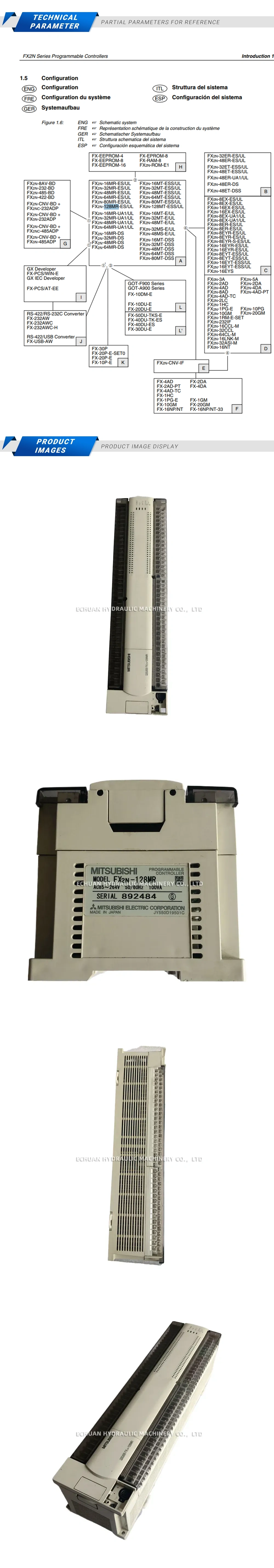 Mitsubishi FX2N-128MR Description