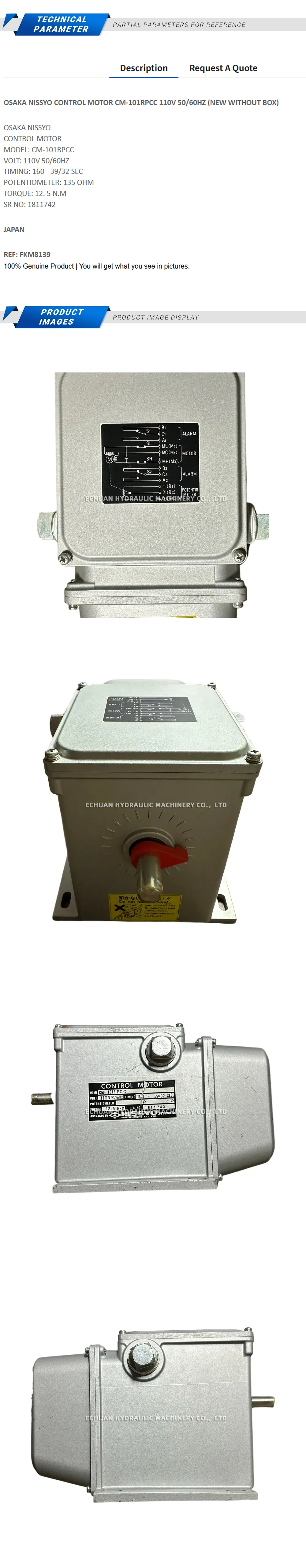 OSAKA CM-101RPCC Description