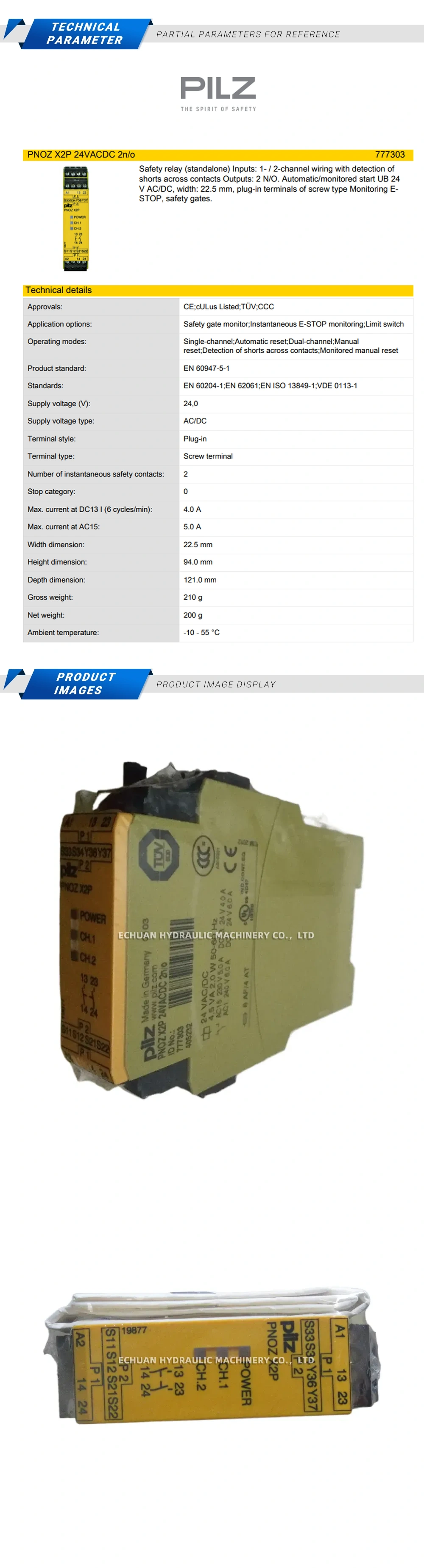 PILZ PNOZ X2P Description