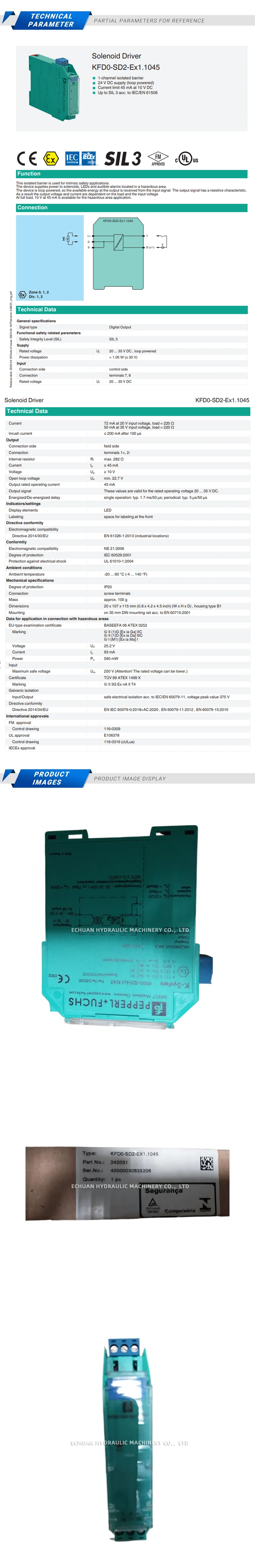 Pepperl+Fuchs KFD0-SD2-EX1.1045 Description