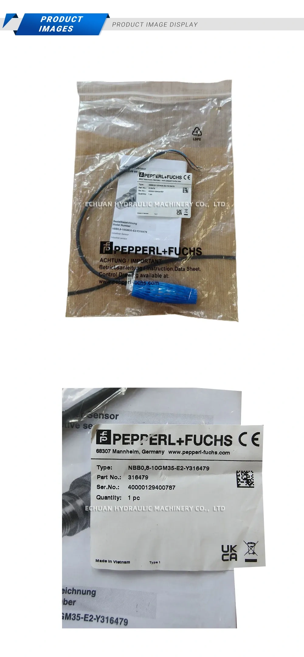 Pepperl+Fuchs NBB0,8-10GM35-E2-Y316479 Description