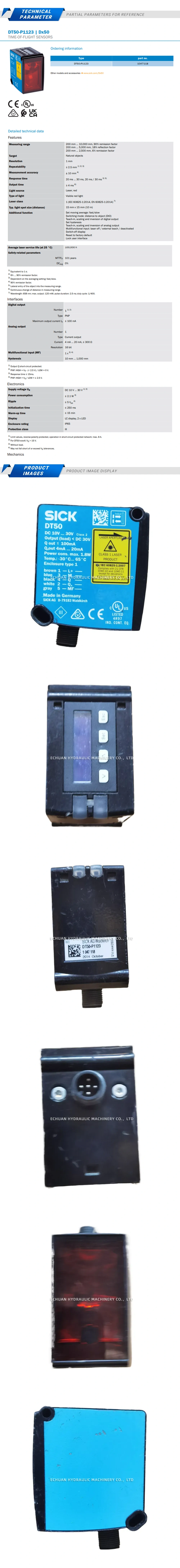 SICK DT50-P1123 Description