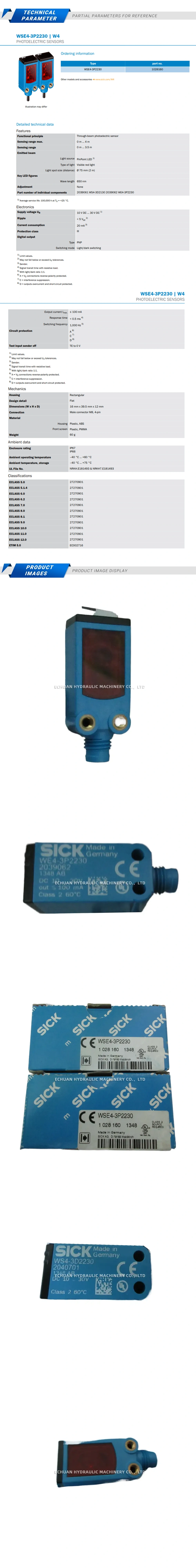 SICK WSE4-3P2230 Description