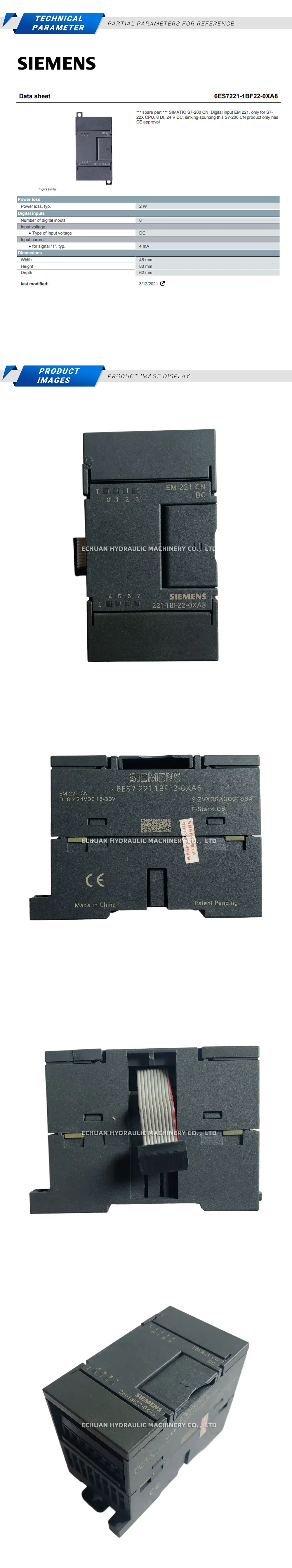 SIEMENS 6ES7 221-1BF22-0XA8 Description
