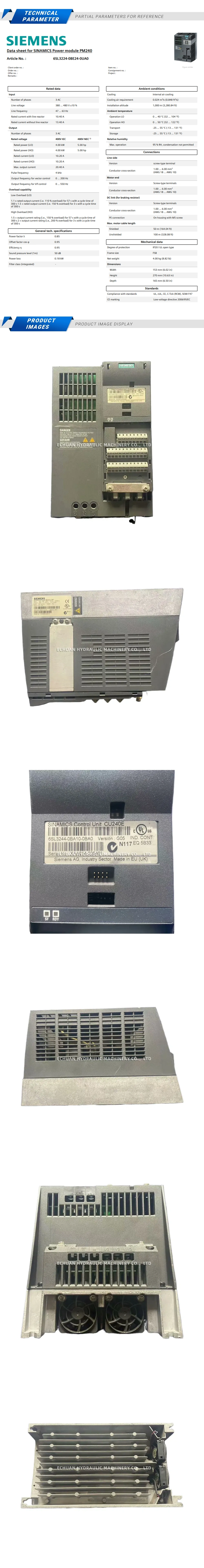 SIEMENS 6SL3224-0BE24-0UA0 Description