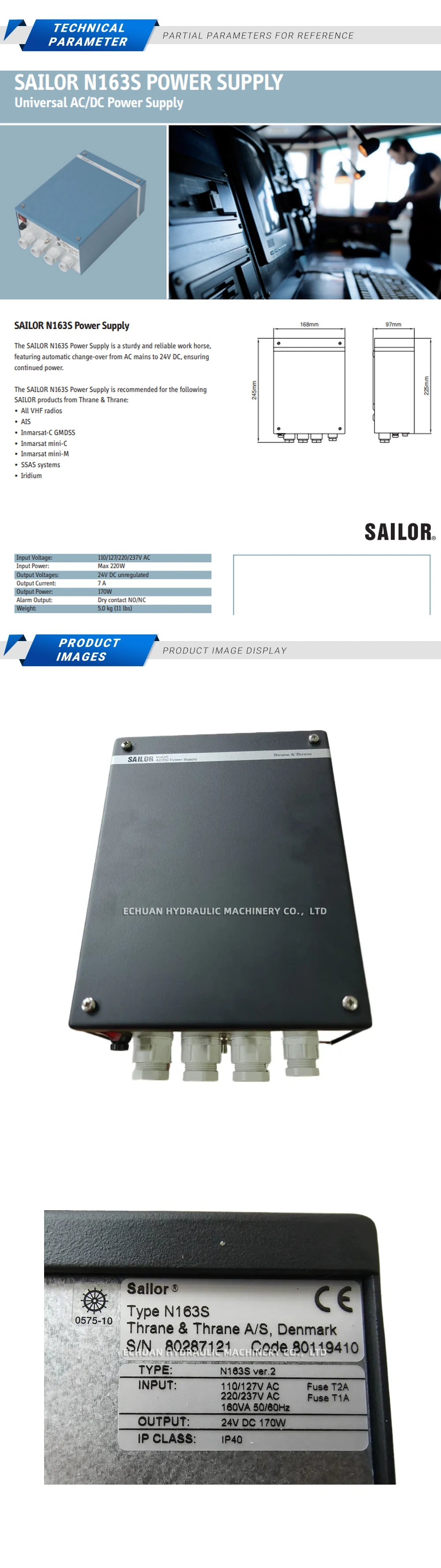 Sailor N163S Description