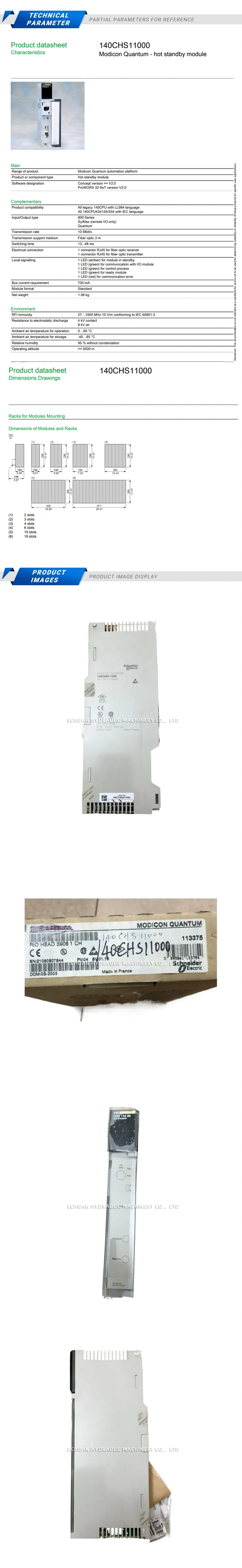 Schneider 140CHS11000 Description