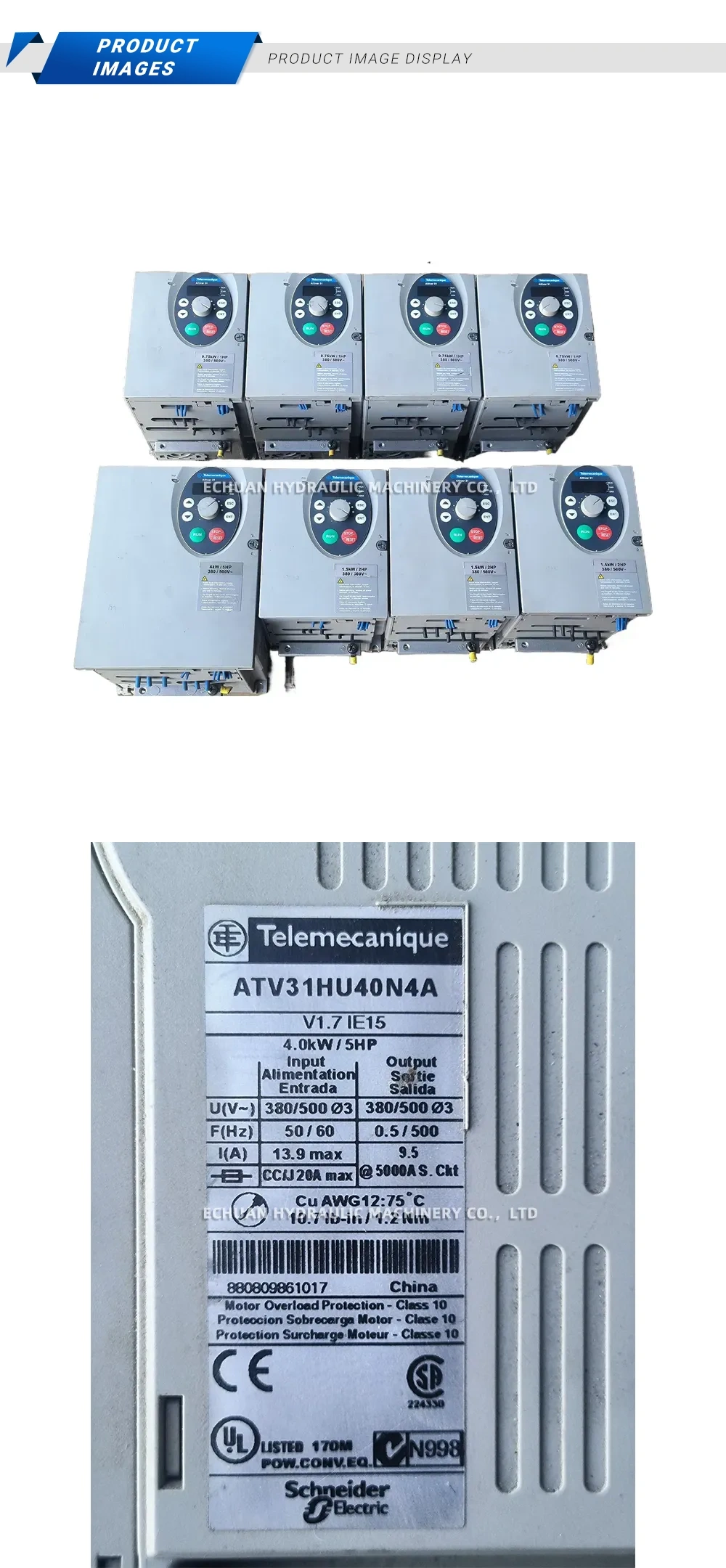 Schneider ATV31HU40N4A Description