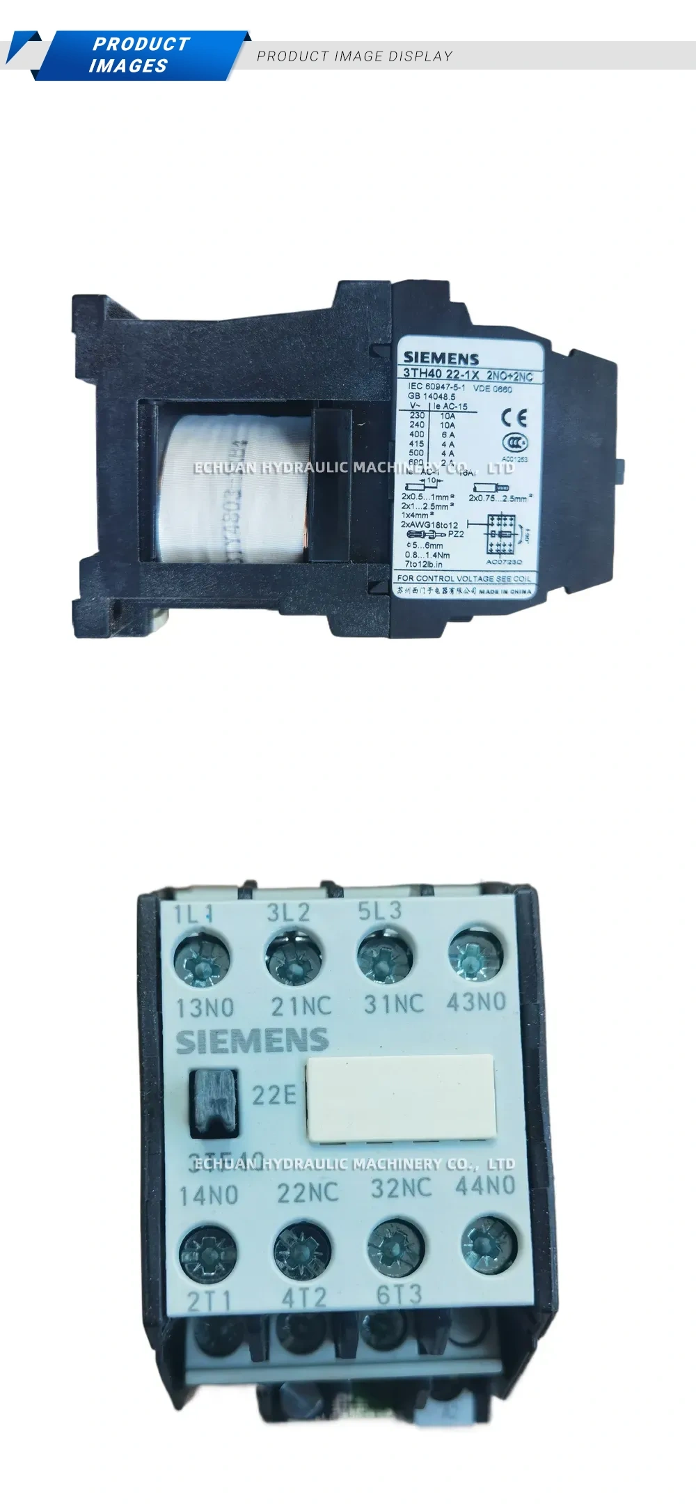 Siemens 3TF40 22-1X Description