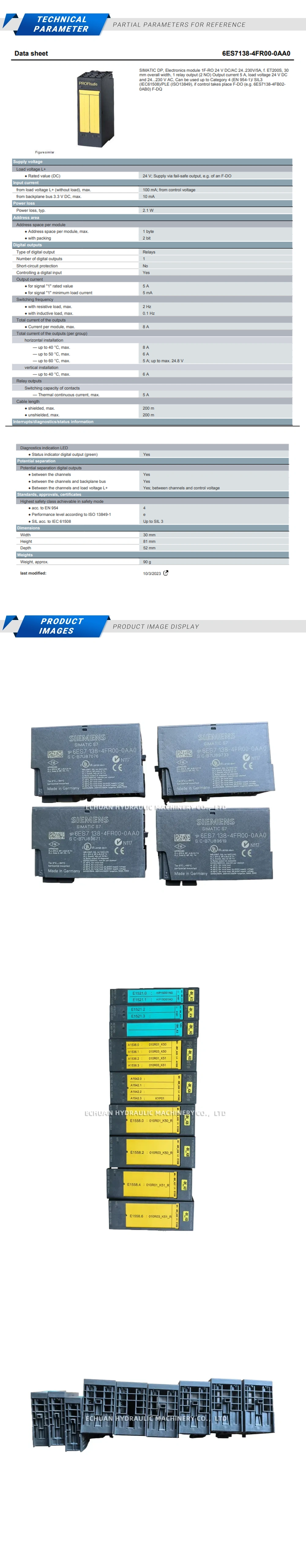 Siemens 6ES7 138-4FR00-0AA0 Description