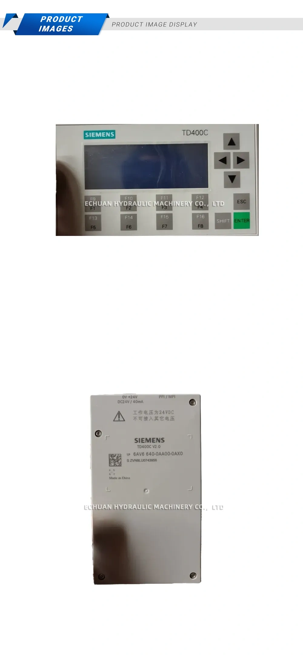 Siemens TD400C Description
