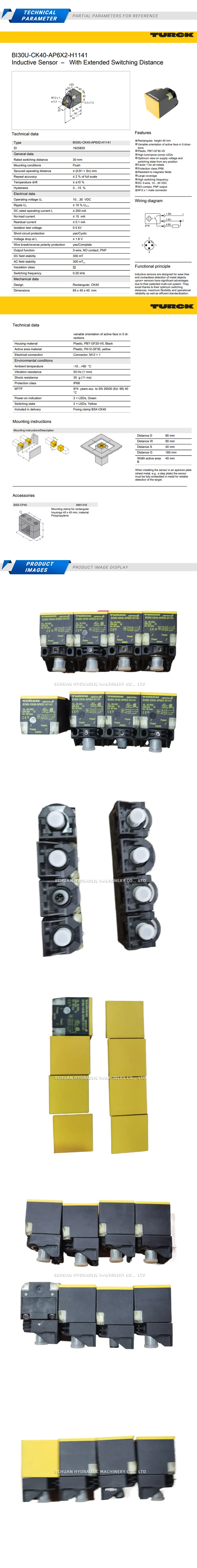 Turck BI30U-CK40-AP6X2-H1141 Description