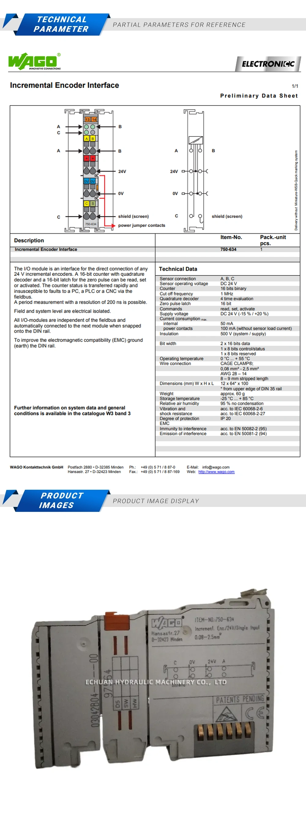 WAGO 750-634 Description