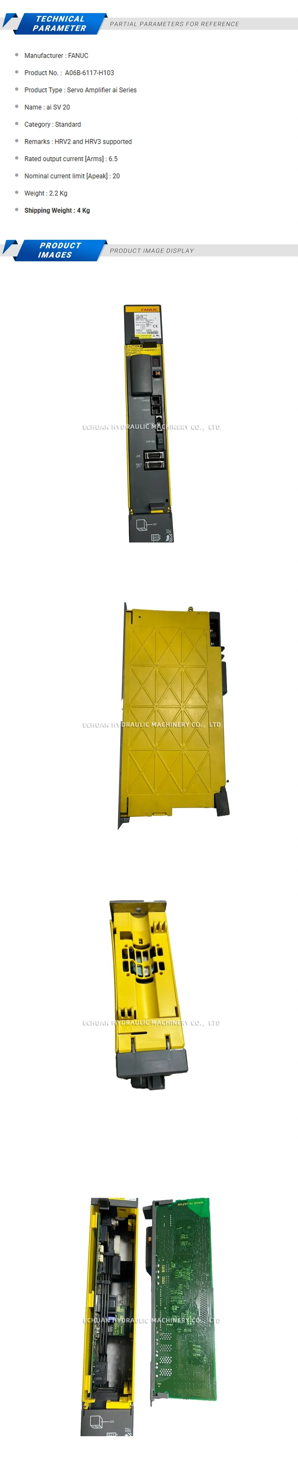 Fanuc A06B-6117-H103 Description