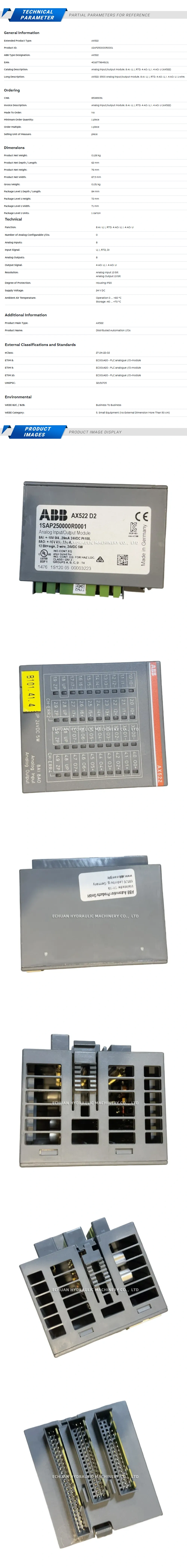 ABB 1SAP250000R0001 Description