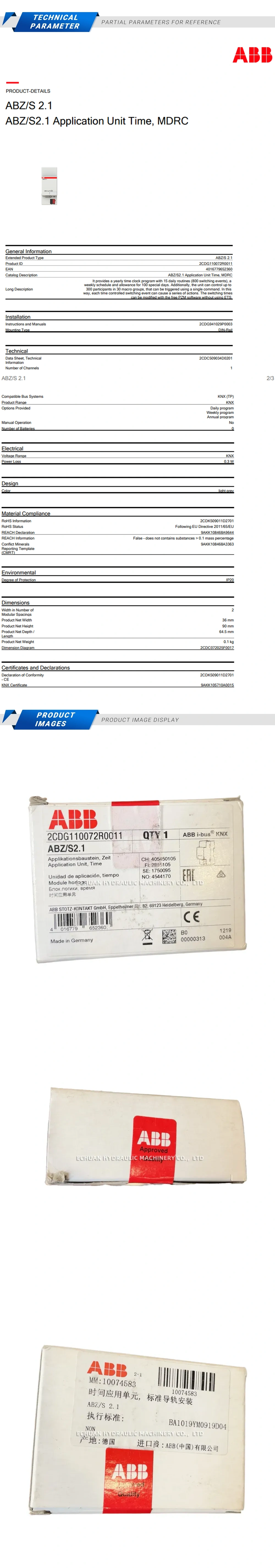 ABB ABZ/S2.1 Description