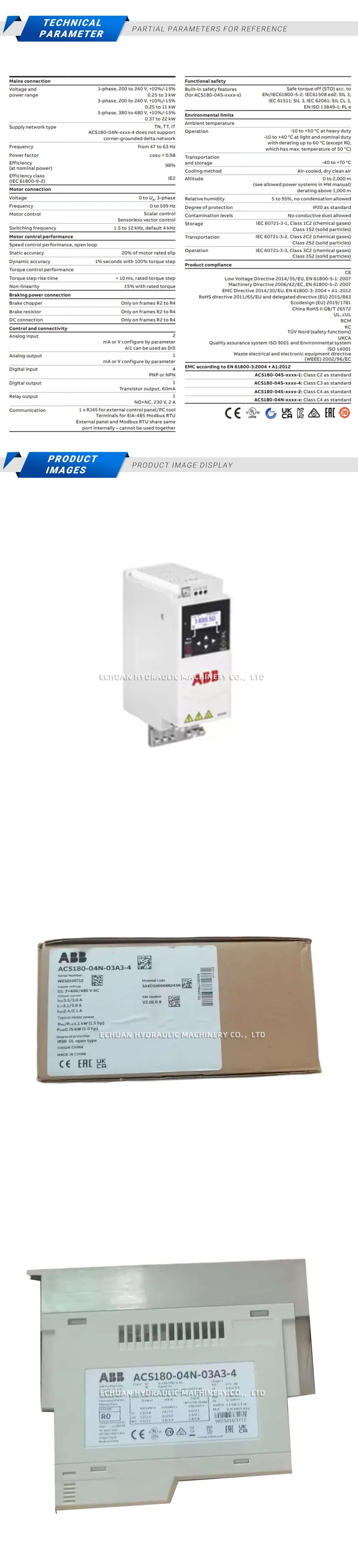 ABB ACS180-04N-03A3-4 Description