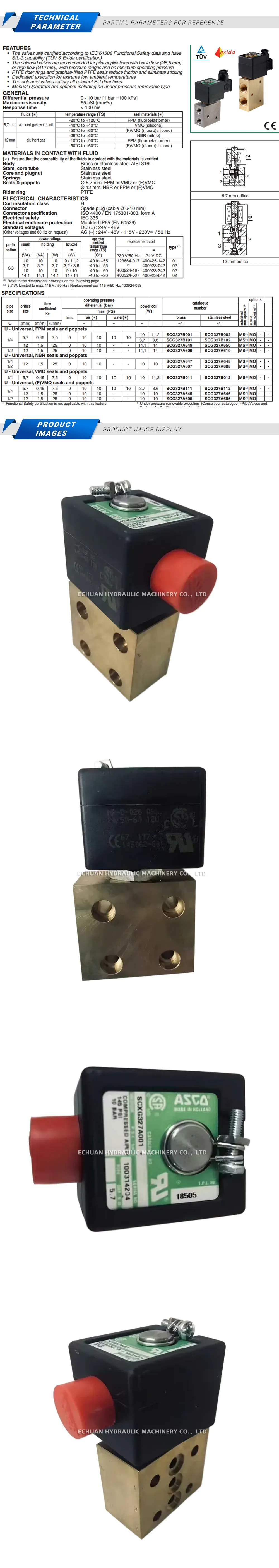 ASCO SCXG327A001 Description