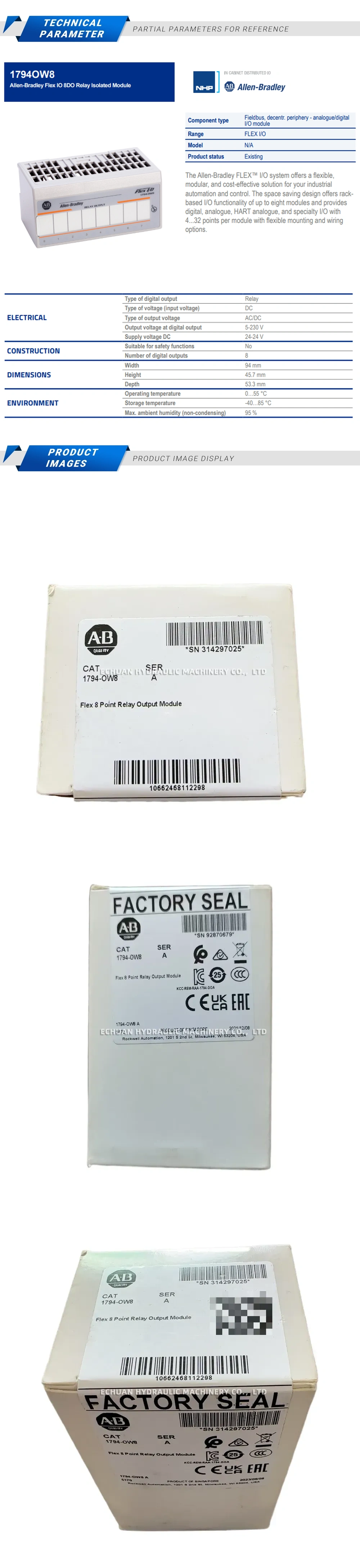 Allen-Bradley 1794-OW8 Description