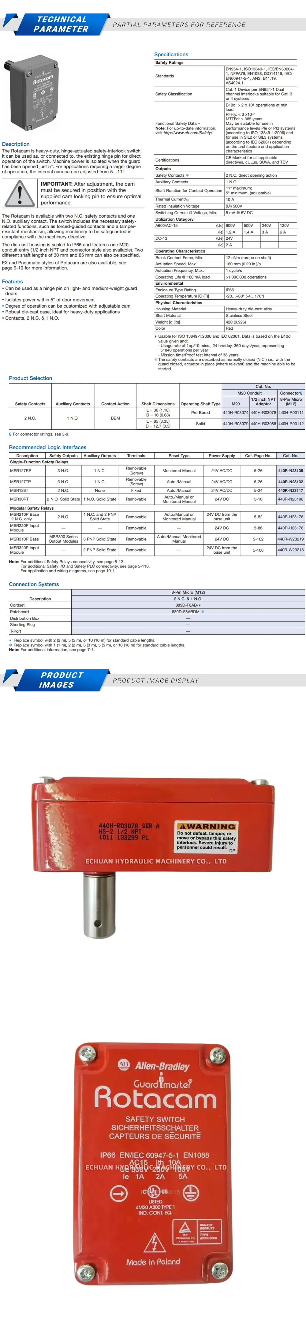 Allen-Bradley 440H-R03078 Description