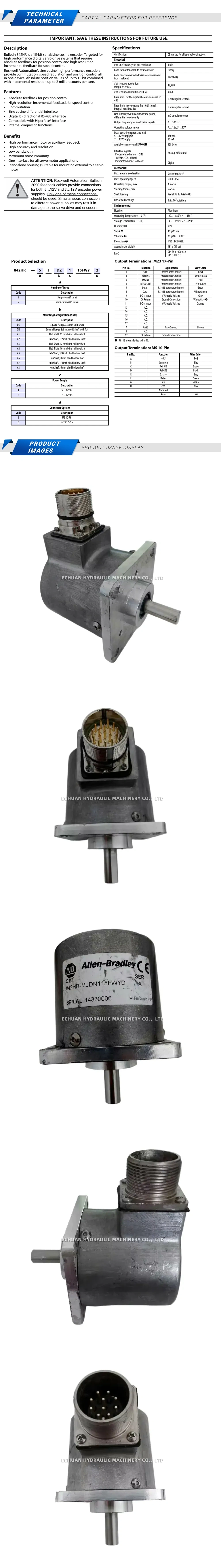 Allen-Bradley 842HR-MJDN115FWYD Description