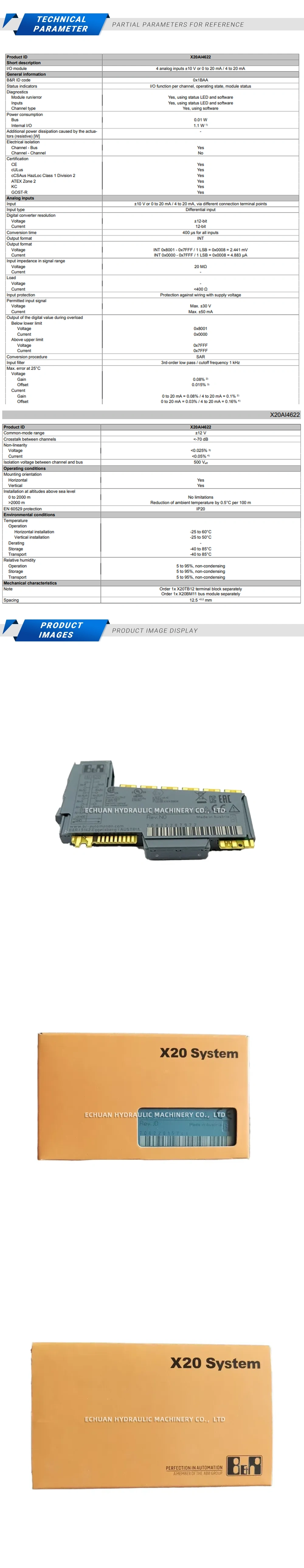 B&R X20AI4622 Description