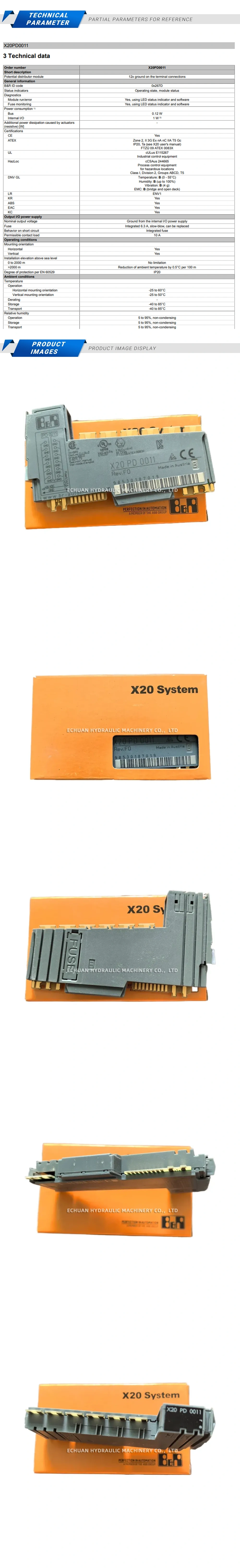 B&R X20PD0011 Description