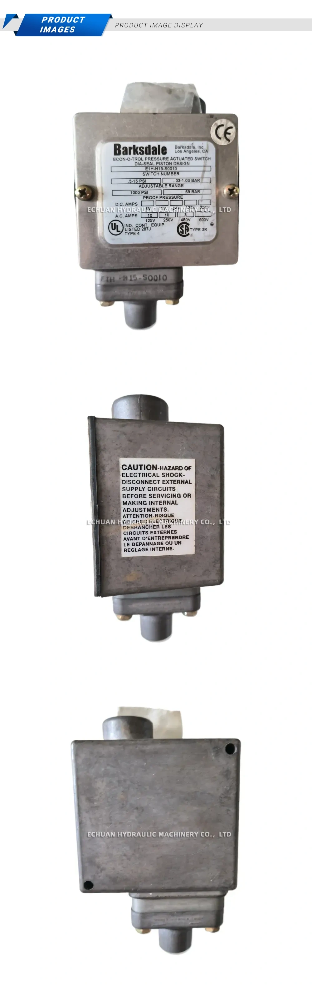 Barksdale E1H-H15-S0010 Description