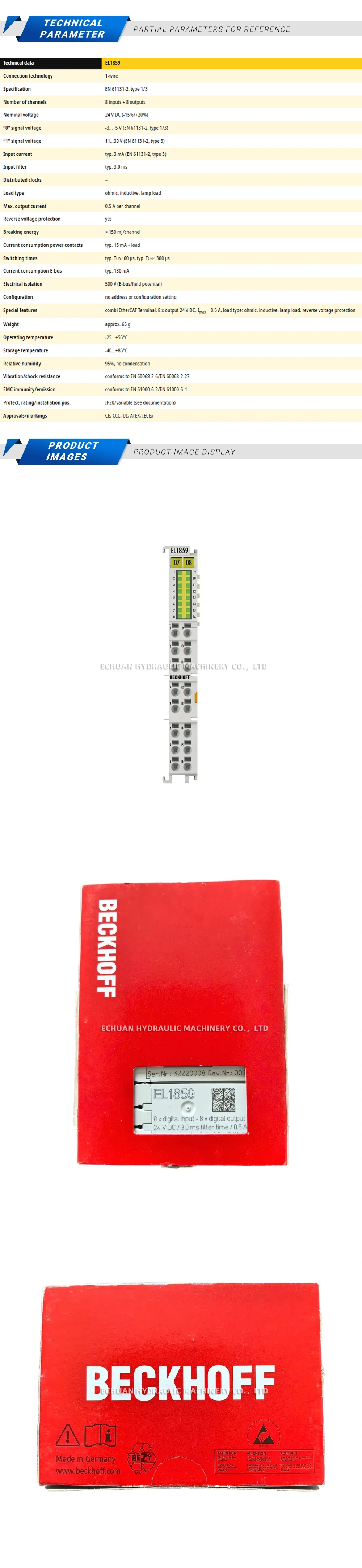 Beckhoff EL1859 Description