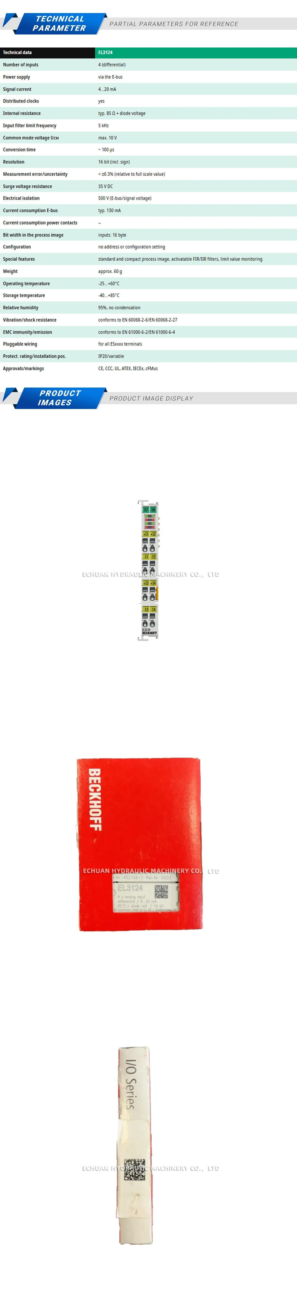 Beckhoff EL3124 Description